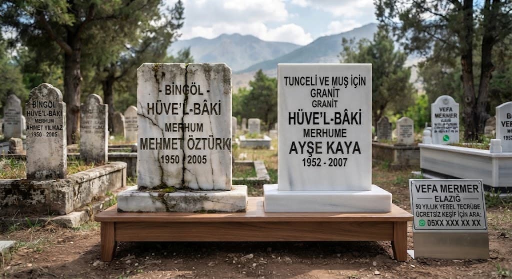 Elazığ, Bingöl, Tunceli ve Muş'ta Mezar Taşı Seçimi: İklimi Tanıyan Firma Neden Fark Yaratır?