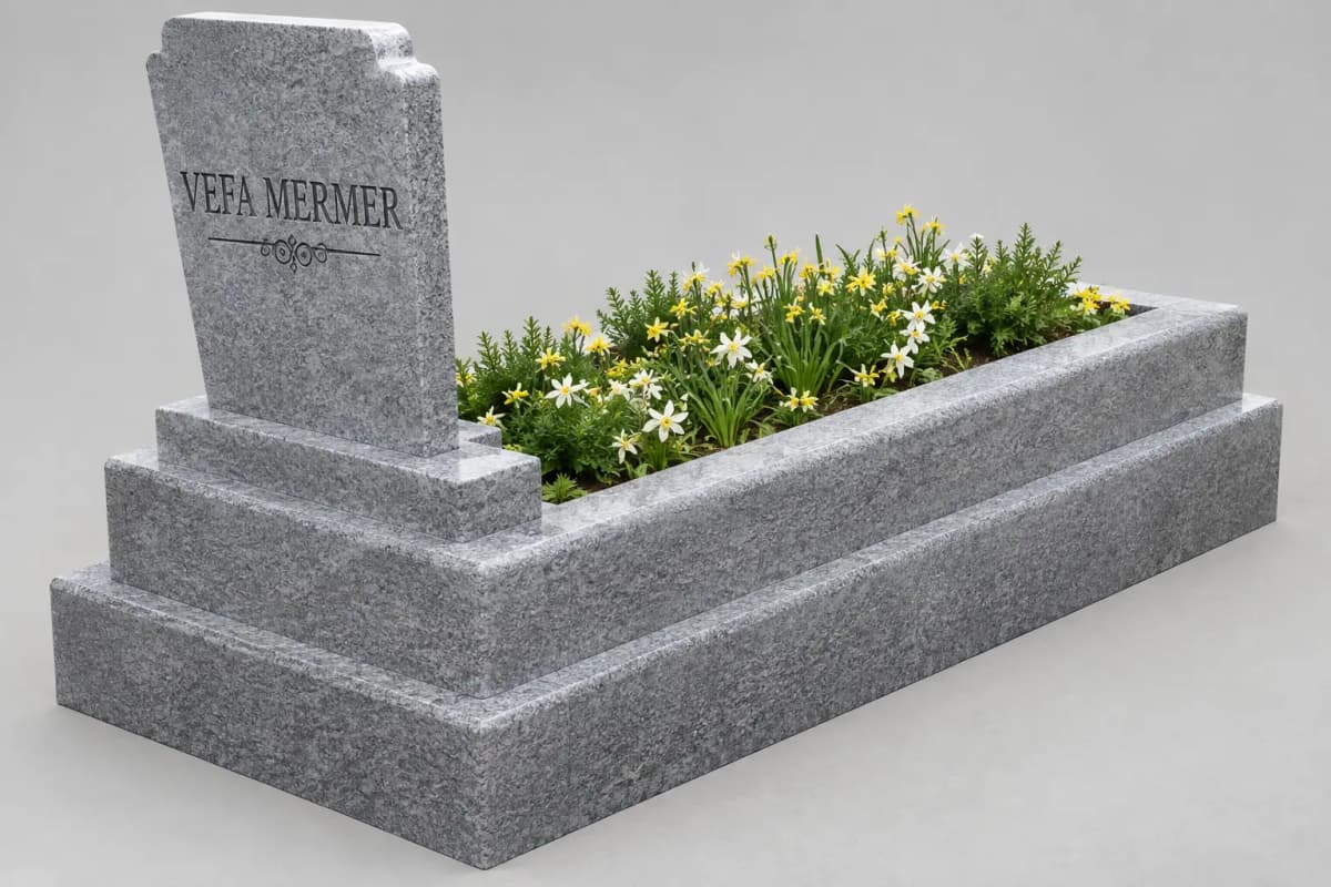 Beta Granit 10'luk Blok 15-15 Mezar görsel 3